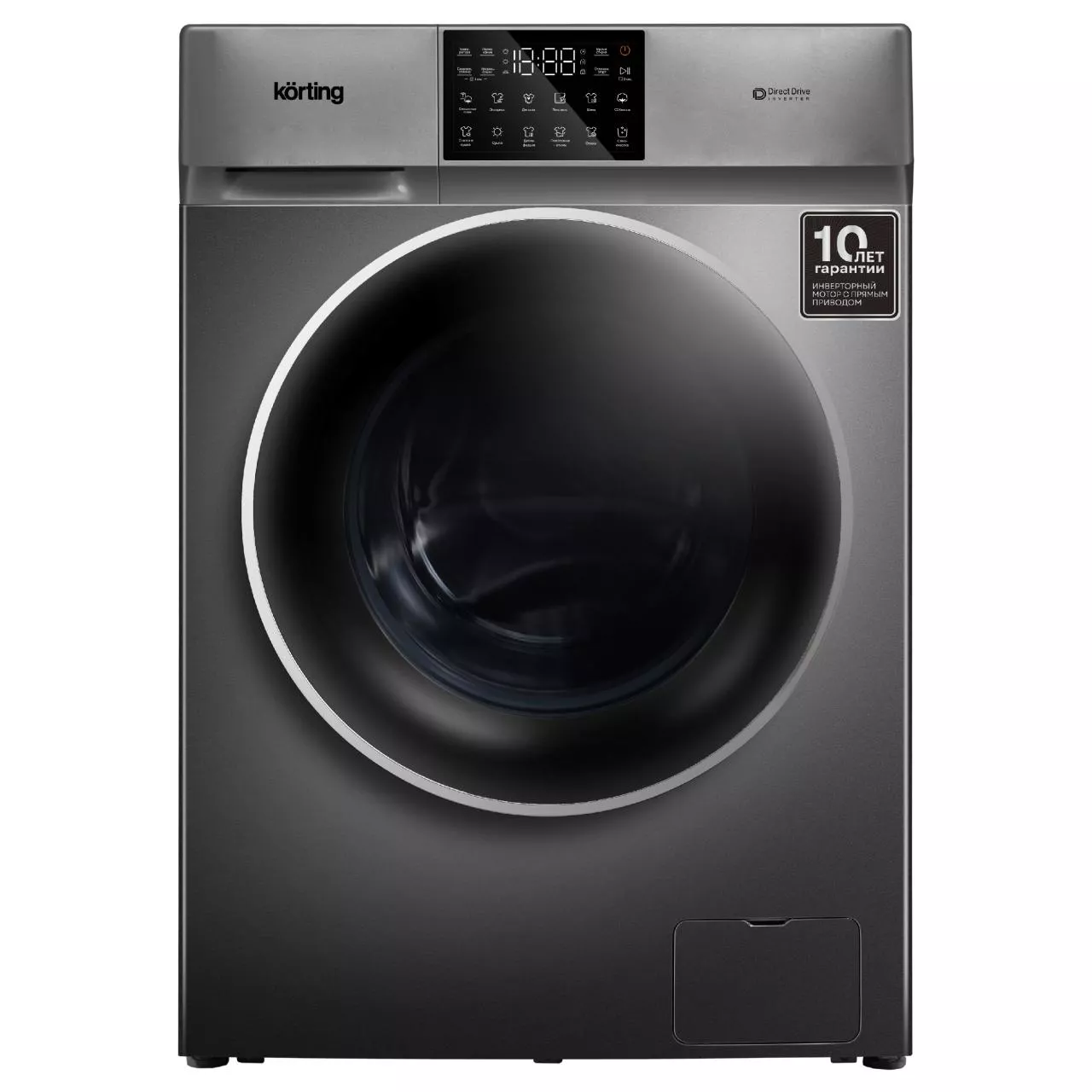 Отдельностоящая стиральная машина с сушкой Korting KWD 60DV107 Gr RU