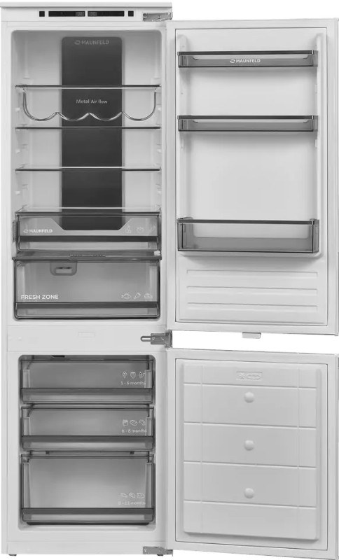 Встраиваемый холодильник Maunfeld MBF177NFWHGR Inverter 